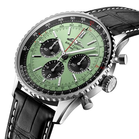 breitling navitimer mint green dial